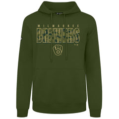 Milwaukee Brewers Levelwear Podium Protect Pullover Hoodie - Green
