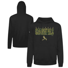 St. Louis Cardinals Levelwear Podium Protect Pullover Hoodie - Black