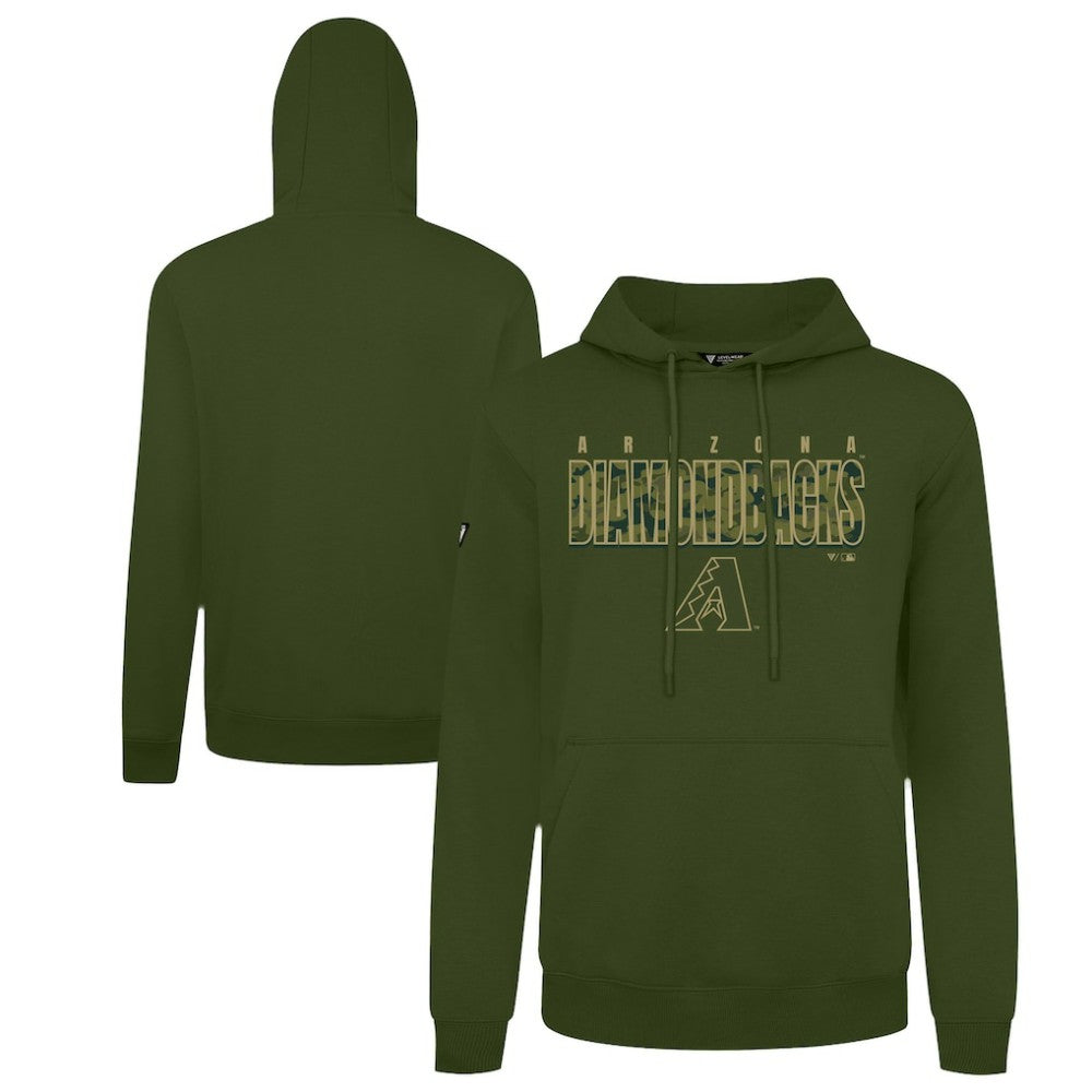 Arizona Diamondbacks Levelwear Podium Protect Pullover Hoodie - Green