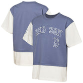 Boston Red Sox Outerstuff Youth Ultimate Pastels Premium Double Run T-Shirt - Navy/Cream