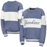 New York Yankees Outerstuff Youth Ultimate Pastels On Base Sweatshirt - Blue