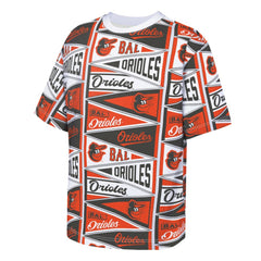 Baltimore Orioles Outerstuff Youth All-Over Pennant T-Shirt - Orange