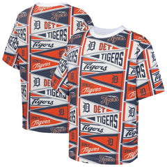 Detroit Tigers Outerstuff Youth All-Over Pennant T-Shirt - Orange