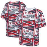 Cleveland Guardians Outerstuff Youth All-Over Pennant T-Shirt - Red