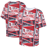 St. Louis Cardinals Outerstuff Youth All-Over Pennant T-Shirt - Red