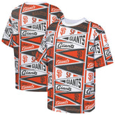San Francisco Giants Outerstuff Youth All-Over Pennant T-Shirt - Orange