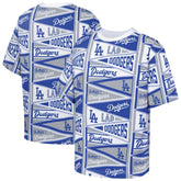 Los Angeles Dodgers Outerstuff Youth All-Over Pennant T-Shirt - Blue