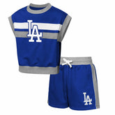 Los Angeles Dodgers Outerstuff Youth Big League Short Stop T-Shirt & Shorts Set - Royal