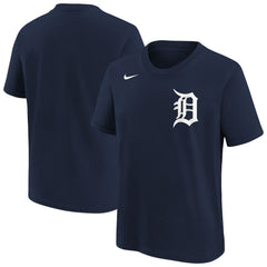 Detroit Tigers Youth Wordmark T-Shirt - Athletic Navy | Nike