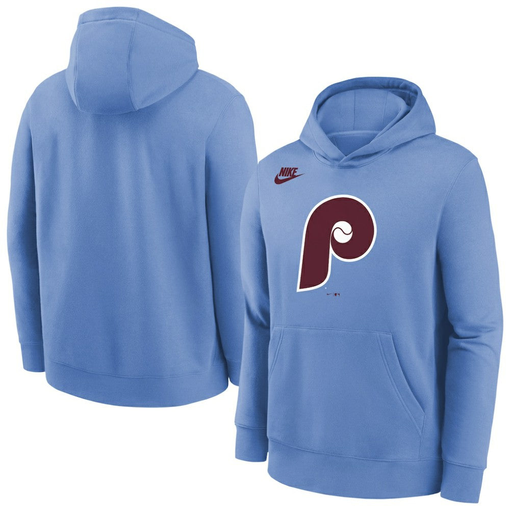 Philadelphia Phillies Youth Club Fleece Hoodie - Light Blue | Nike