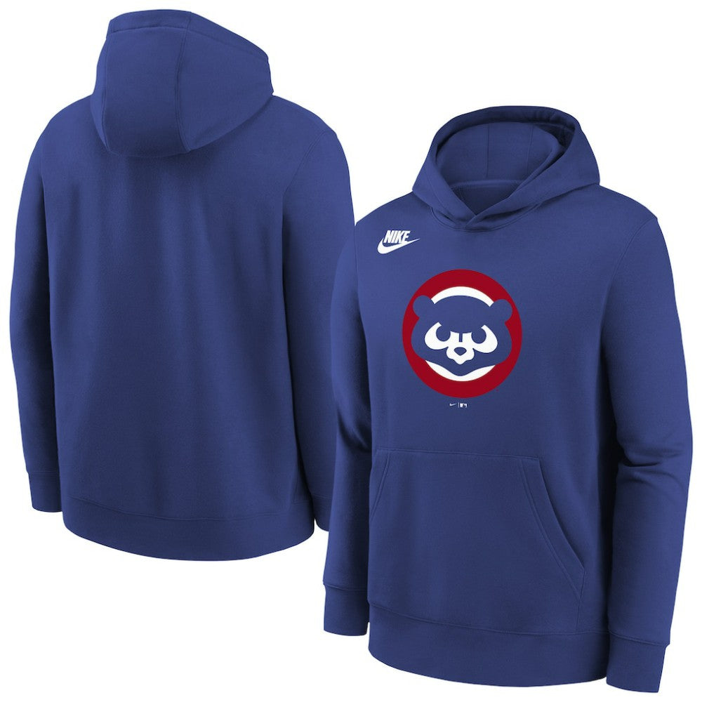 Chicago Cubs Youth Club Fleece Hoodie - Rush Blue | Nike