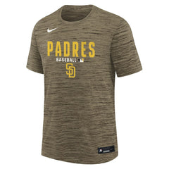 San Diego Padres Youth Authentic Collection Velocity Dri-FIT T-Shirt - Brown | Nike