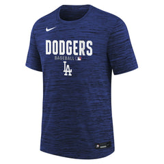 Los Angeles Dodgers Youth Authentic Collection Velocity Dri-FIT T-Shirt - Royal | Nike