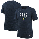 Tampa Bay Rays Youth Authentic Collection Velocity Dri-FIT T-Shirt - Navy | Nike