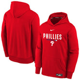 Philadelphia Phillies Youth Authentic Collection Therma-FIT Hoodie - Red | Nike