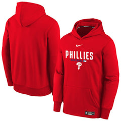 Philadelphia Phillies Youth Authentic Collection Therma-FIT Hoodie - Red | Nike