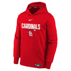St. Louis Cardinals Youth Authentic Collection Therma-FIT Hoodie - Red | Nike