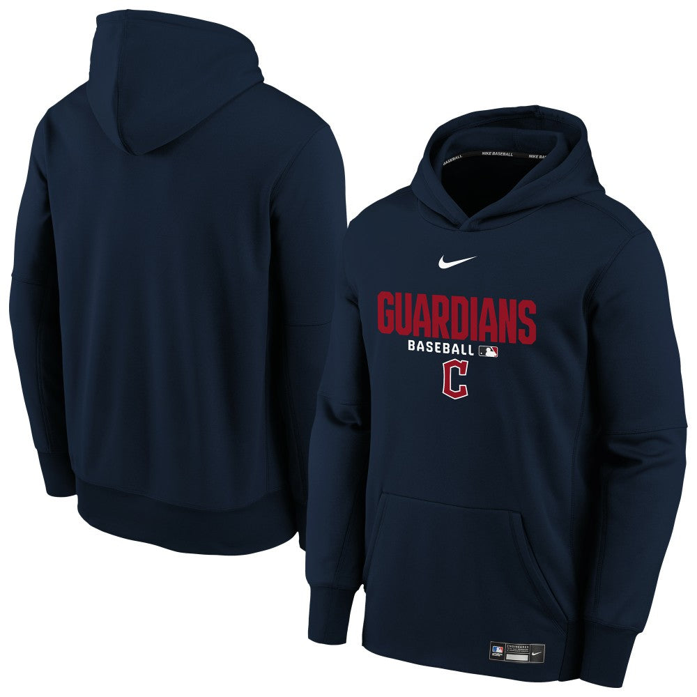 Cleveland Guardians Youth Authentic Collection Therma-FIT Hoodie - Navy | Nike