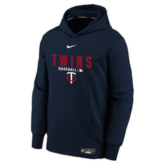 Minnesota Twins Youth Authentic Collection Therma-FIT Hoodie - Navy | Nike
