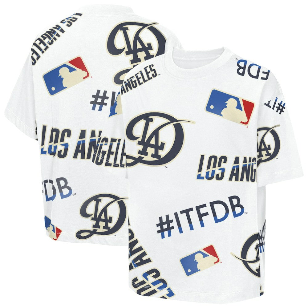 Los Angeles Dodgers Outerstuff Youth Circus Catch T-Shirt - White