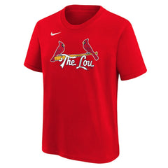 St. Louis Cardinals Youth City Connect Wordmark T-Shirt - Red | Nike