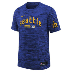 Seattle Mariners Youth City Connect Authentic Collection Velocity Dri-FIT T-Shirt - Navy | Nike