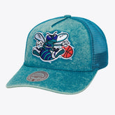 Charlotte Hornets Gameday Snow Wash Adjustable Trucker Hat - Teal | Mitchell & Ness discount