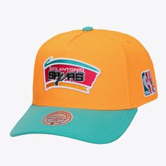 San Antonio Spurs Hardwood Classics Legendary Away Pro-Pinch Adjustable Hat - Orange | Mitchell & Ness outlet