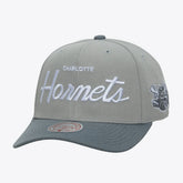 Charlotte Hornets Thunderstorm Head Coach Pro Crown Snapback Hat - Gray | Mitchell & Ness sale