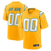 Los Angeles Chargers Alternate Charger Power Game Custom Jersey - Gold | Nike discount