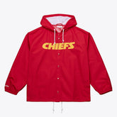 Kansas City Chiefs Coaches Full-Snap Hooded Windbreaker Jacket - Red cheap