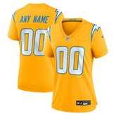 Los Angeles Chargers Women's Alternate Charger Power Game Custom Jersey - Gold | Nike online