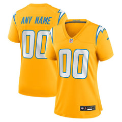 Los Angeles Chargers Women's Alternate Charger Power Game Custom Jersey - Gold | Nike online