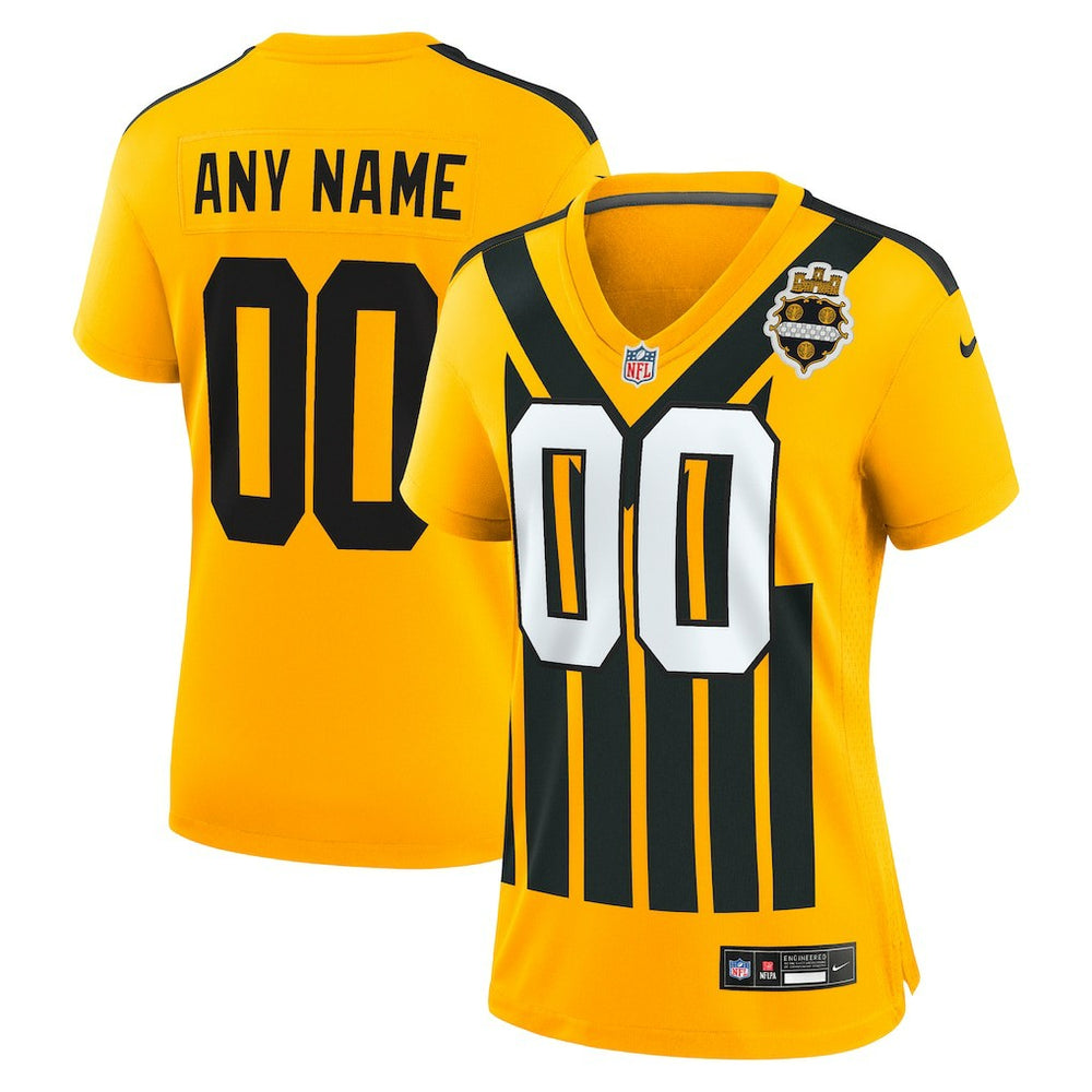 Pittsburgh Steelers Women's Alternate 1933 Throwback Game Custom Jersey - Gold | Nike for sale