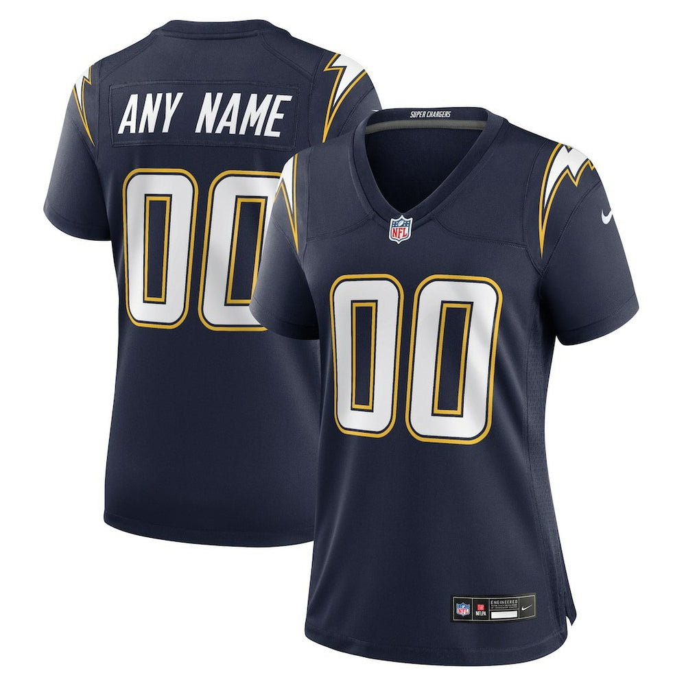 Los Angeles Chargers Women's Alternate Super Chargers Game Custom Jersey - Navy | Nike on sale