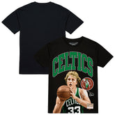 Larry Bird Boston Celtics Hardwood Classics Player Arch T-Shirt - Black | Mitchell & Ness shop