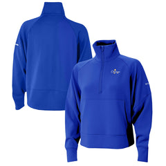 Oklahoma City Thunder Women's 2025 NBA Finals Champions Wickhams Hills Raglan Omni-Wick Half-Zip Pullover - Blue | Columbia for sale