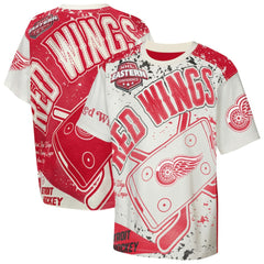 Detroit Red Wings Outerstuff Youth Top Player T-Shirt Cream