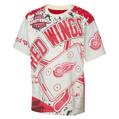 Detroit Red Wings Outerstuff Youth Top Player T-Shirt Cream
