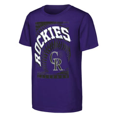 Colorado Rockies Outerstuff Youth Speed Pitch T-Shirt - Purple