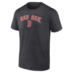 Boston Red Sox Team Lockup T-Shirt - Charcoal