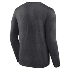 Detroit Tigers Team Lockup Long Sleeve T-Shirt - Charcoal