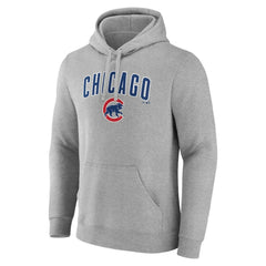 Chicago Cubs Team Lockup Hoodie - Gray