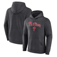 Philadelphia Phillies Team Lockup Hoodie - Charcoal