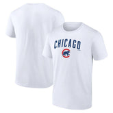 Chicago Cubs Team Lockup T-Shirt - White