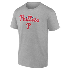 Philadelphia Phillies Team Lockup T-Shirt - Heather Gray