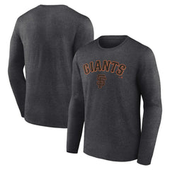 San Francisco Giants Team Lockup Long Sleeve T-Shirt - Charcoal