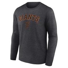 San Francisco Giants Team Lockup Long Sleeve T-Shirt - Charcoal