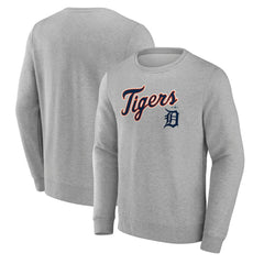 Detroit Tigers Team Lockup Sweatshirt - Gray