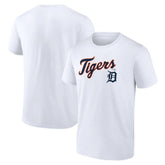 Detroit Tigers Team Lockup T-Shirt - White